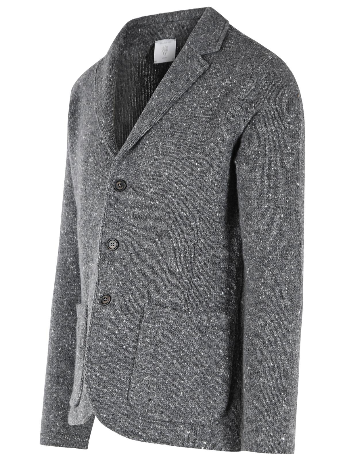 Eleventy Grey Wool And Cashmere Blend Blazer Men ELEVENTY