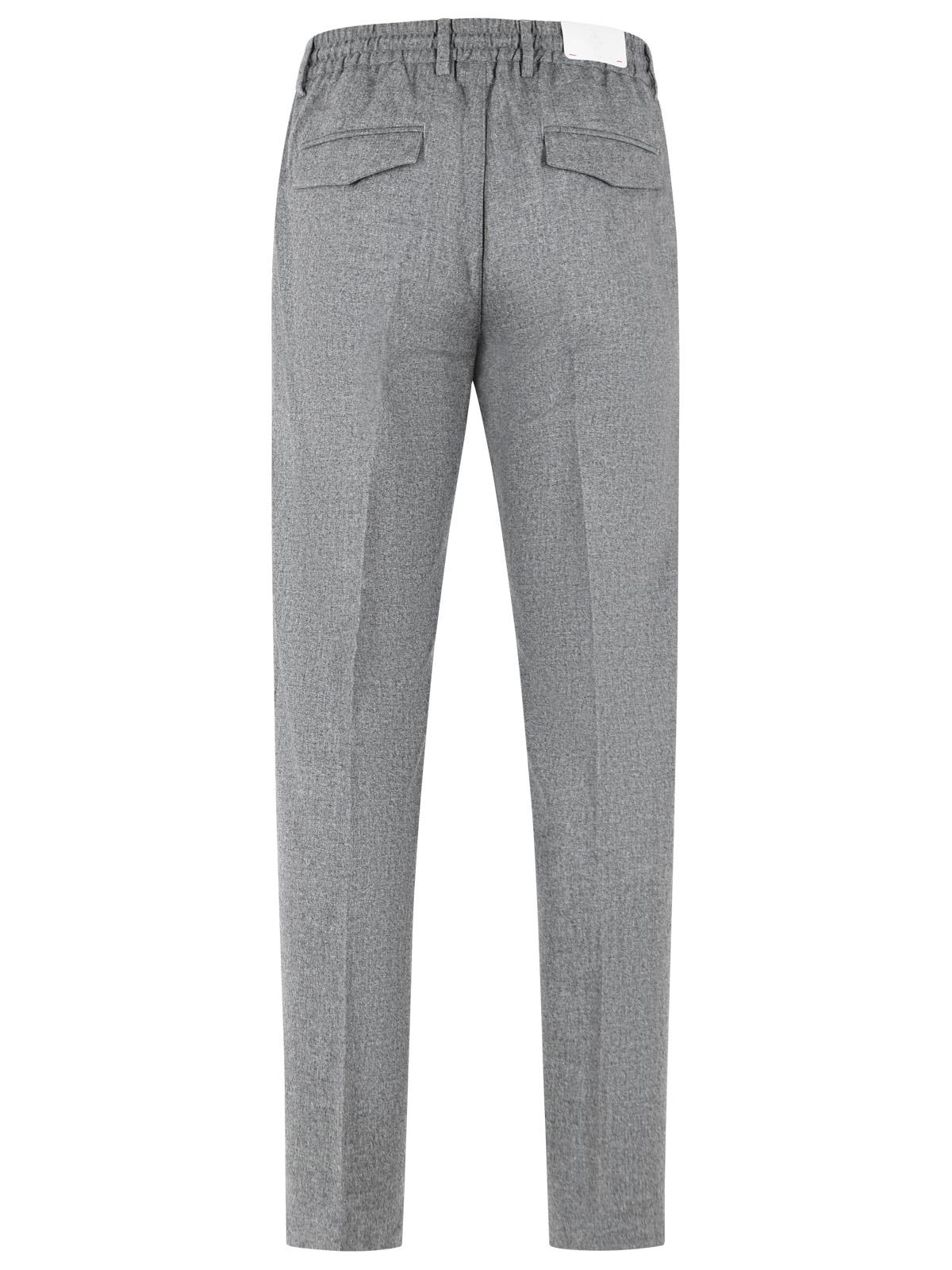 Eleventy Grey Wool Blend Trousers Men ELEVENTY