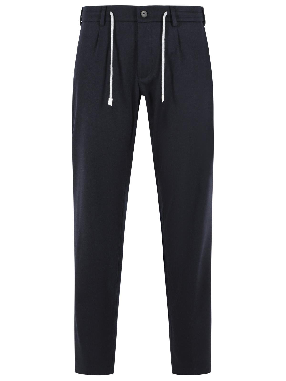 Eleventy Blue Wool Blend Trousers Men ELEVENTY