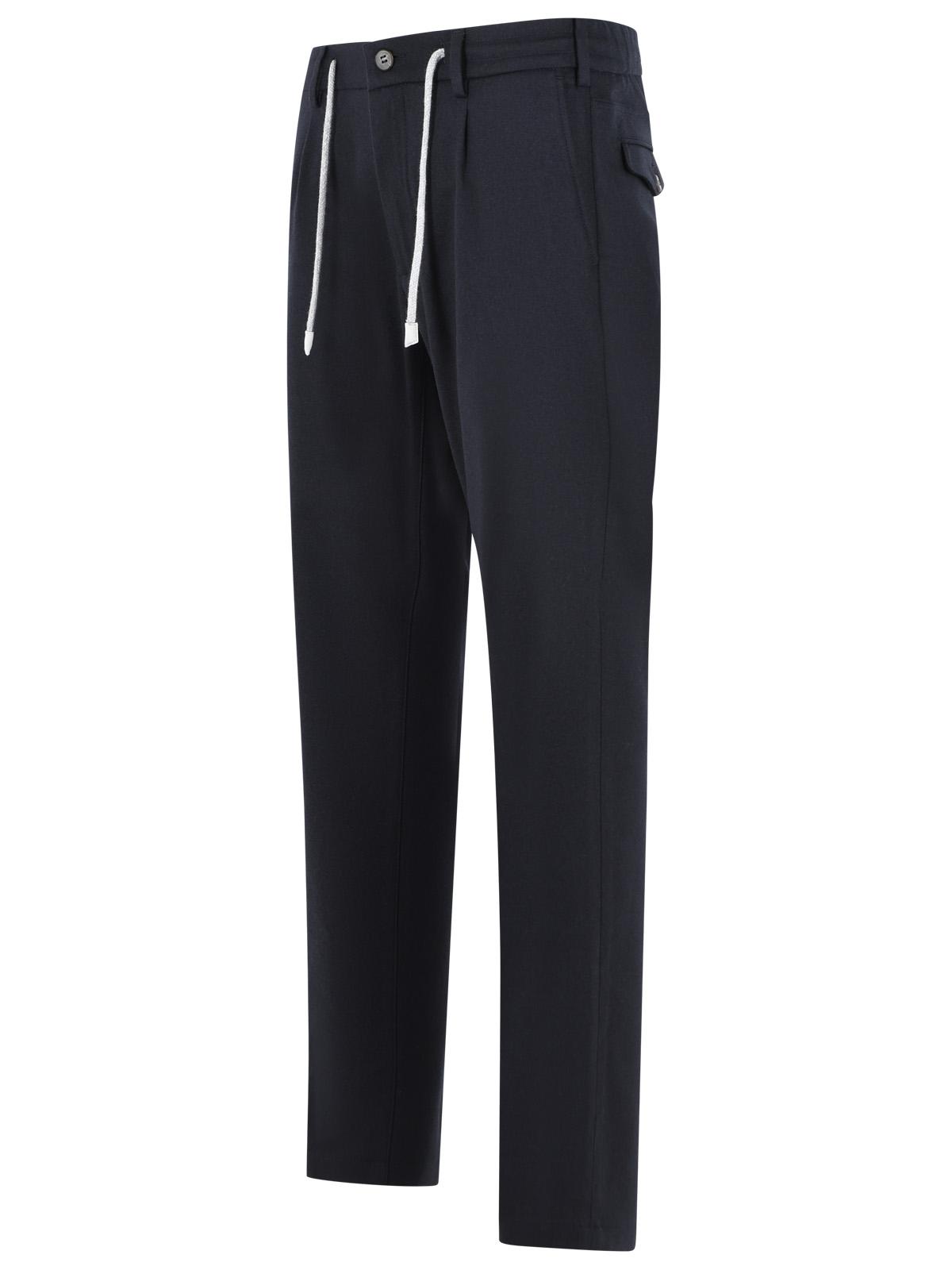 Eleventy Blue Wool Blend Trousers Men ELEVENTY