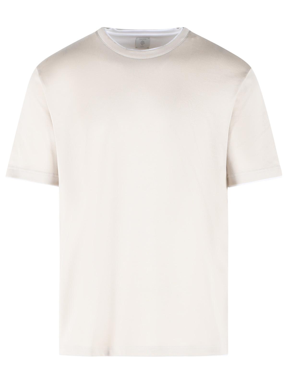 Eleventy Beige Cotton T-Shirt Men ELEVENTY