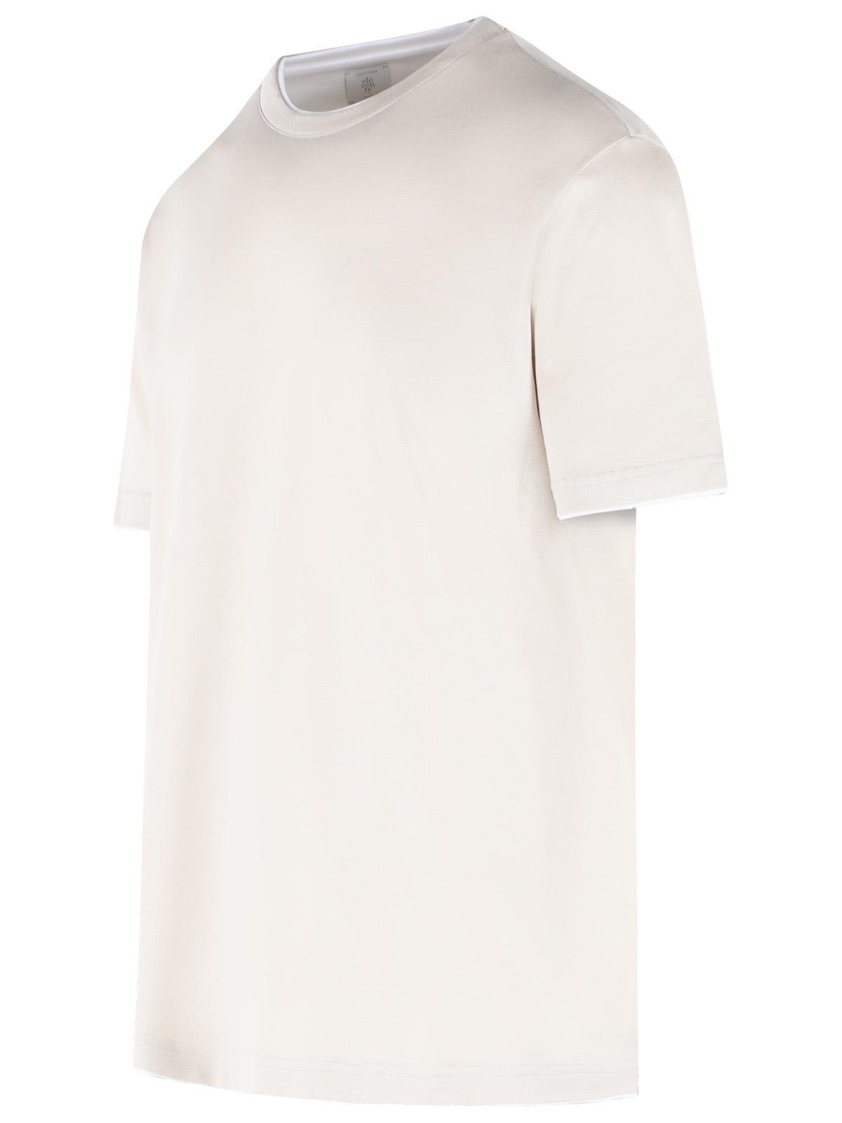 Eleventy Beige Cotton T-Shirt Men ELEVENTY