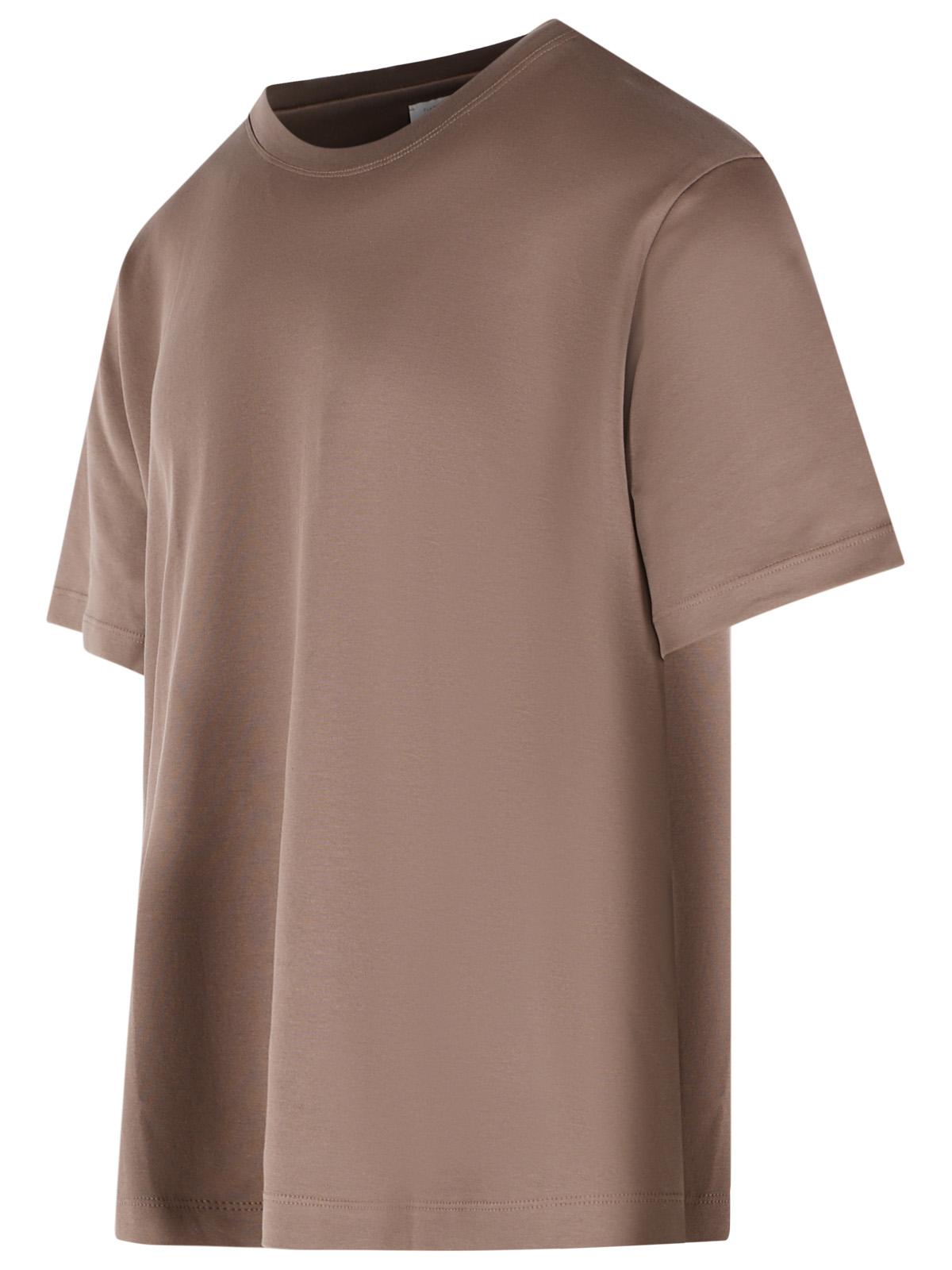 Eleventy Brown Cotton T-Shirt Men ELEVENTY