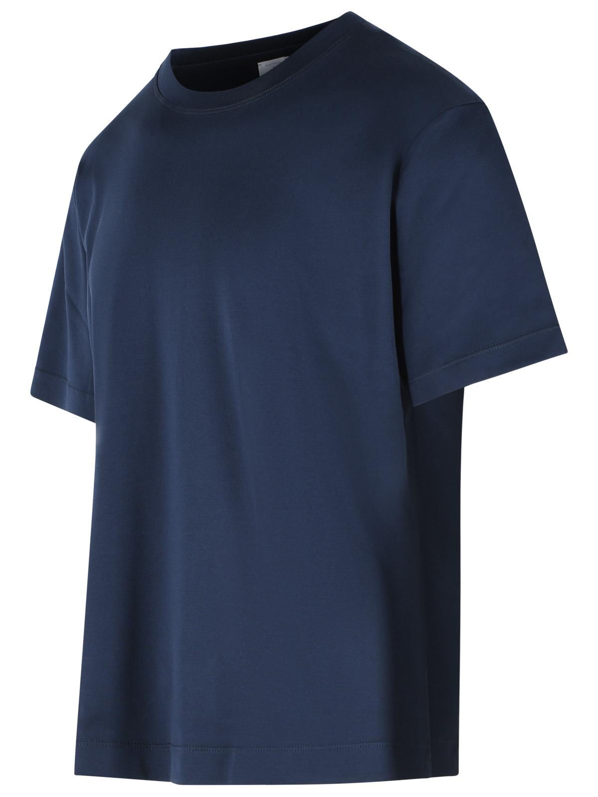 Eleventy Blue Cotton T-Shirt Men ELEVENTY