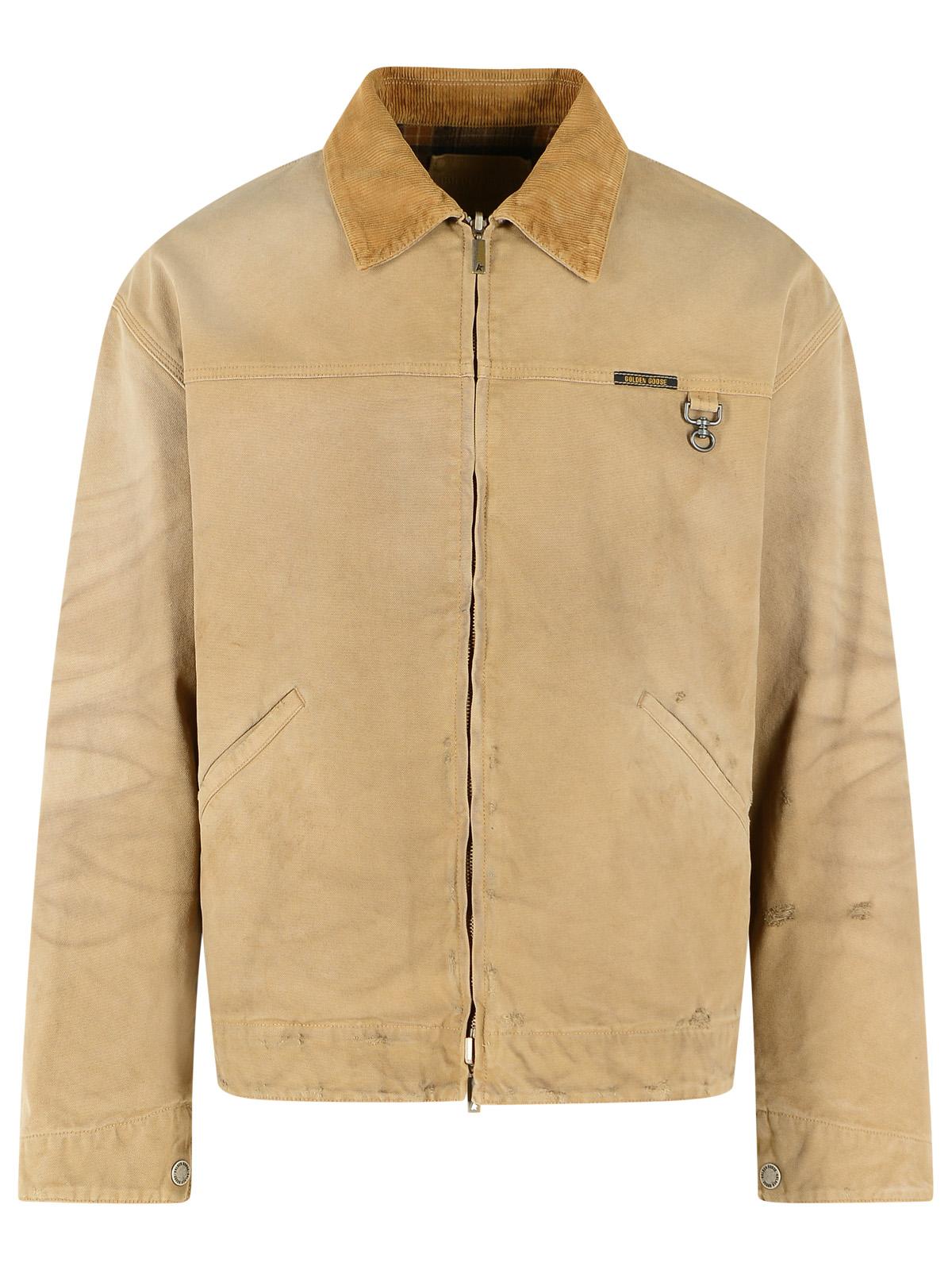 Golden Goose 'Workwear' Reversible Beige Cotton Jacket Men GOLDEN GOOSE