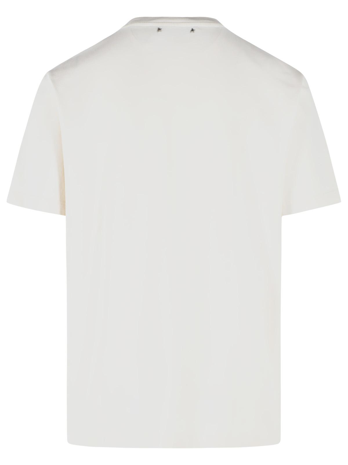 Golden Goose 'Journey' White Cotton T-Shirt Men GOLDEN GOOSE