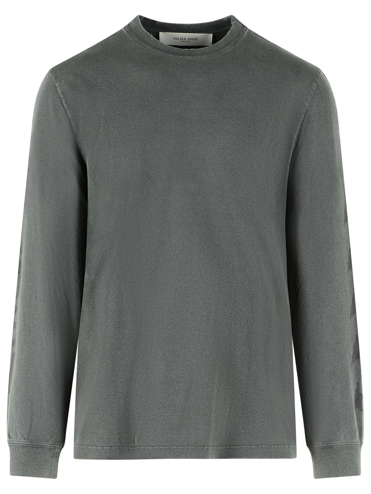 Golden Goose Gray Cotton T-Shit Men GOLDEN GOOSE