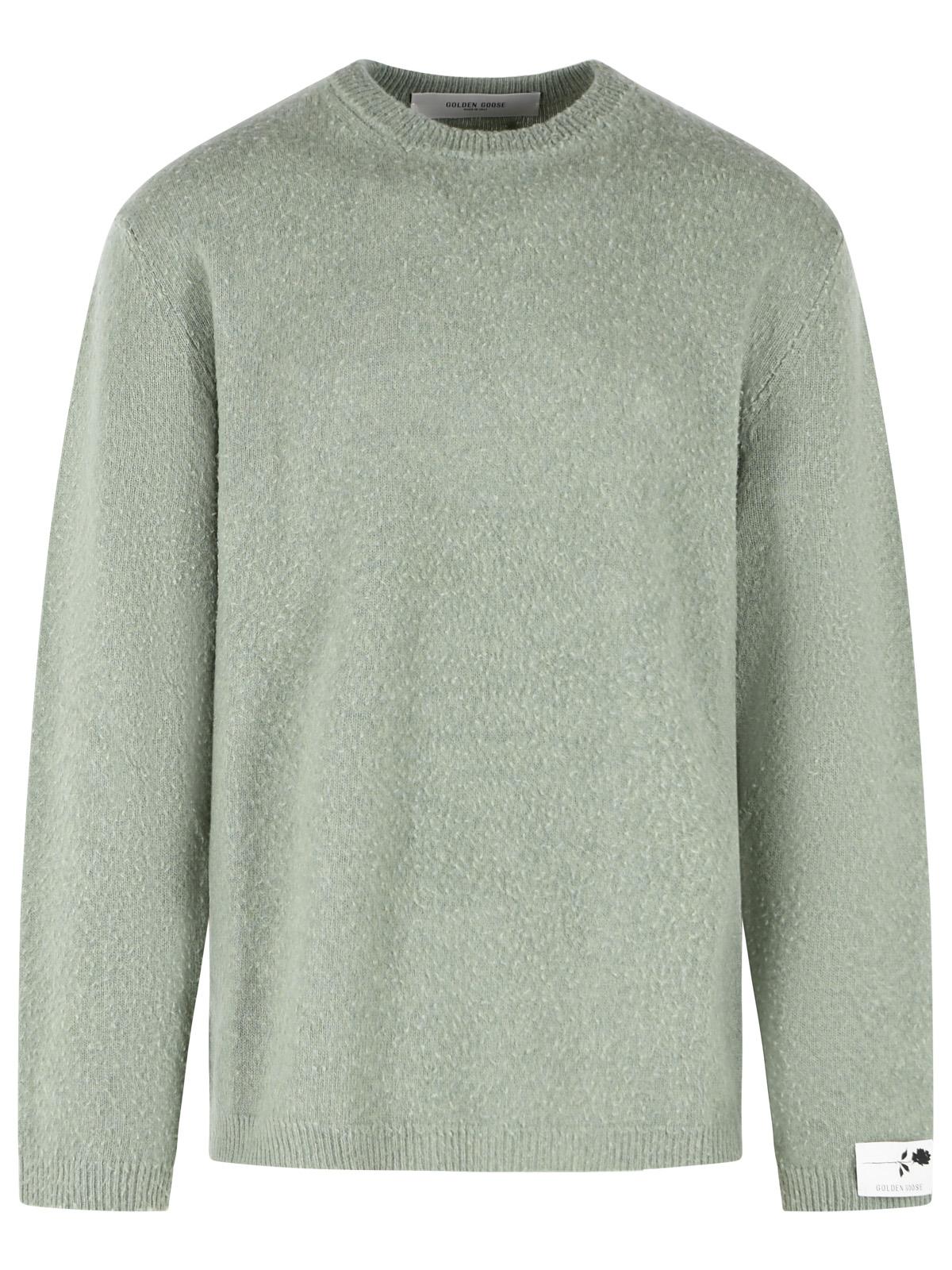 Golden Goose 'Regular Fit' Green Wool Sweater Men GOLDEN GOOSE