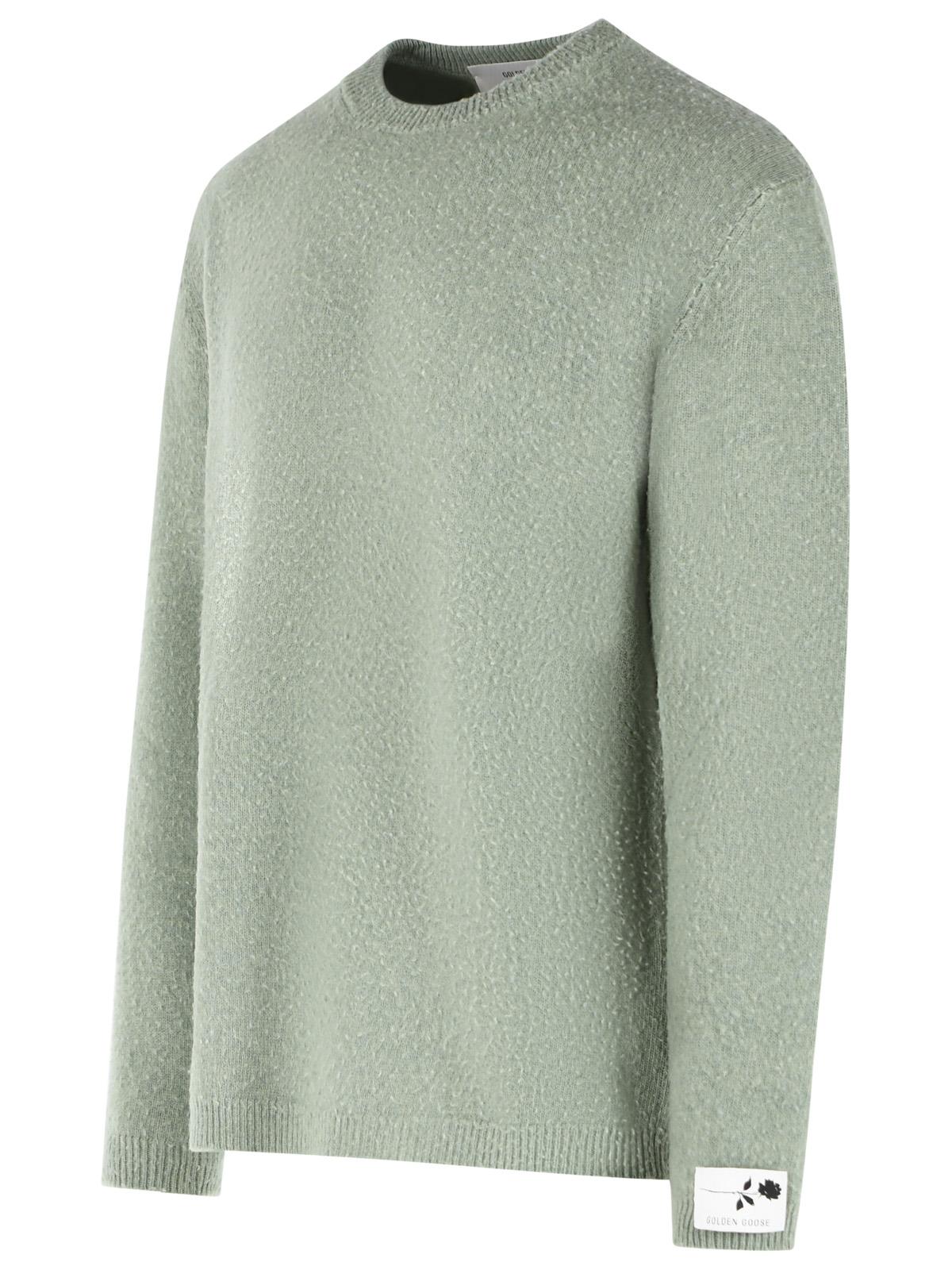 Golden Goose 'Regular Fit' Green Wool Sweater Men GOLDEN GOOSE