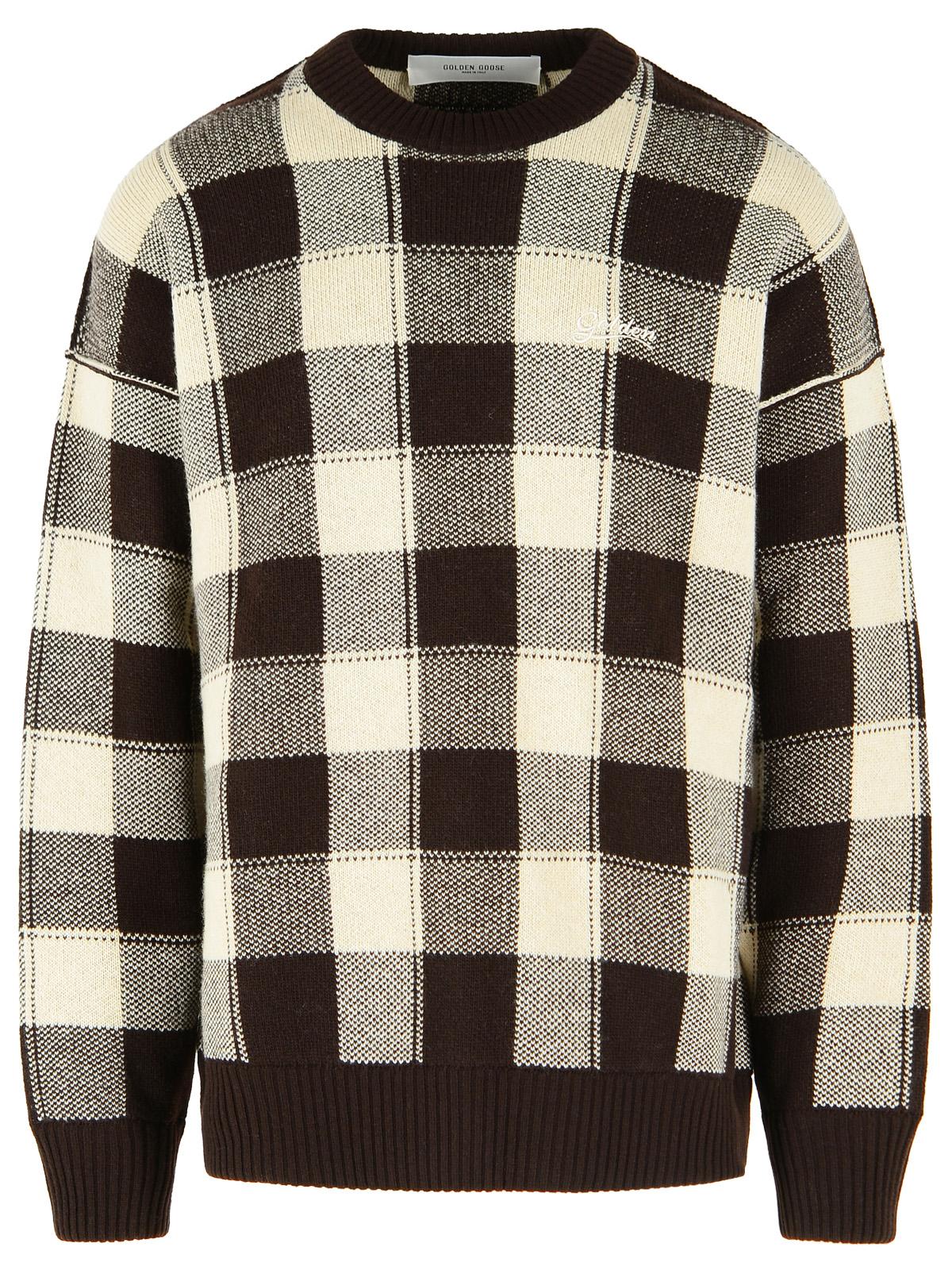 Golden Goose Brown Wool Sweater Men GOLDEN GOOSE