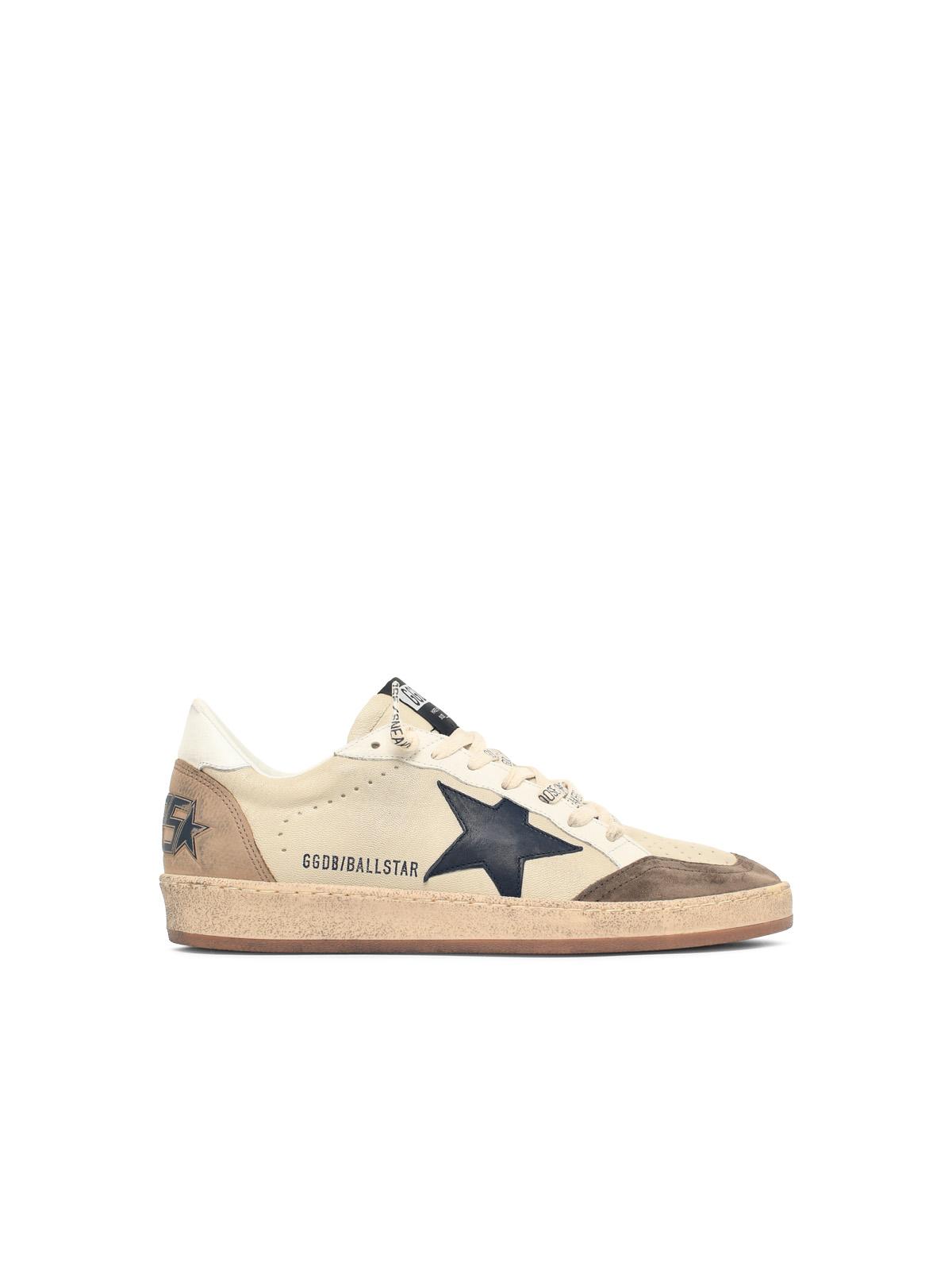 Golden Goose Cream Leather Ball Star' Sneakers Men GOLDEN GOOSE