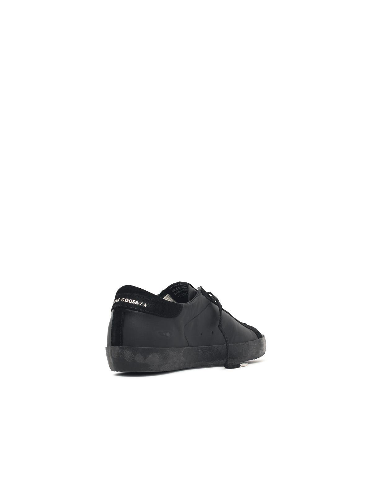 Golden Goose 'Super Star' Black Leather Sneakers Men GOLDEN GOOSE