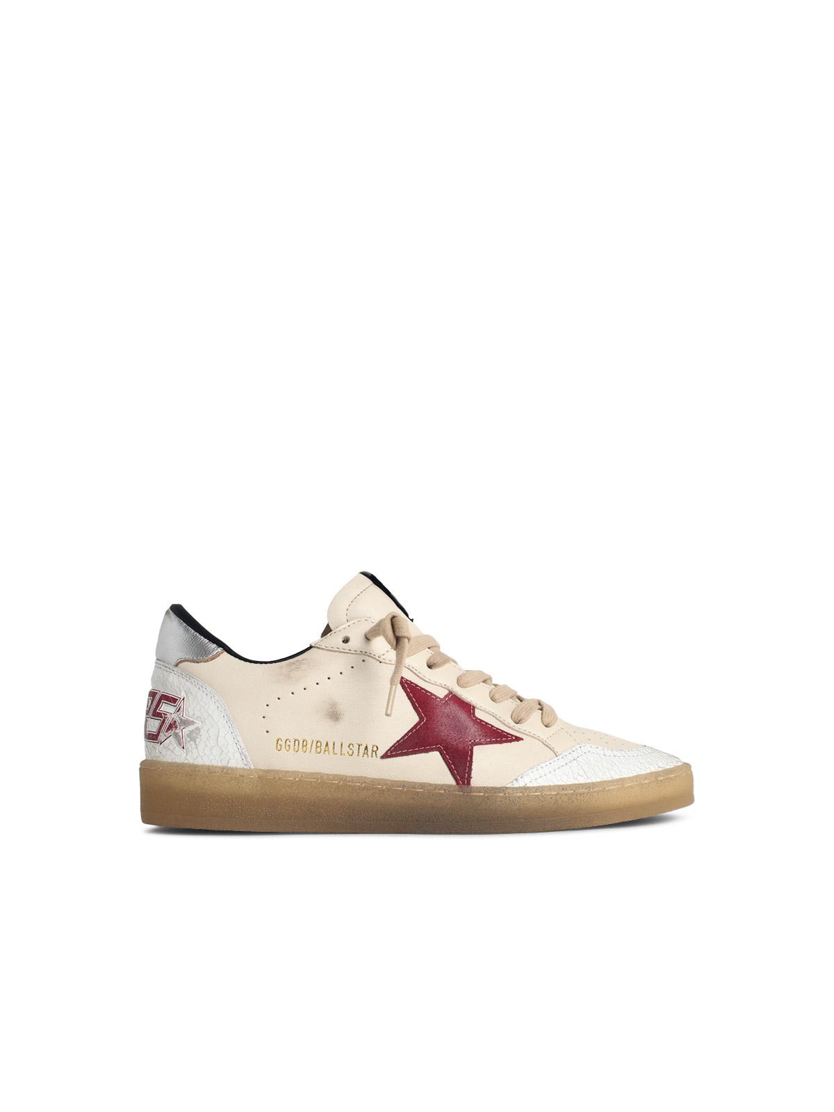 Golden Goose 'Ball Star' Beige Leather Sneakers Men GOLDEN GOOSE