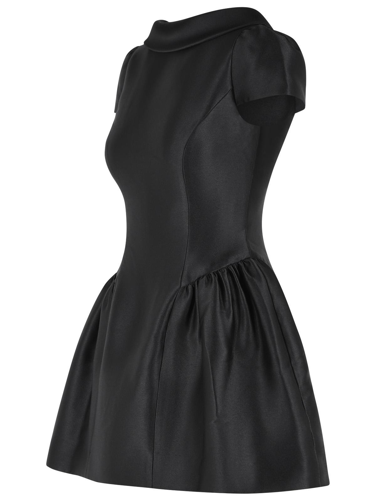 Self Portrait Black Polyester Taffeta Mini Dress Women SELF-PORTRAIT