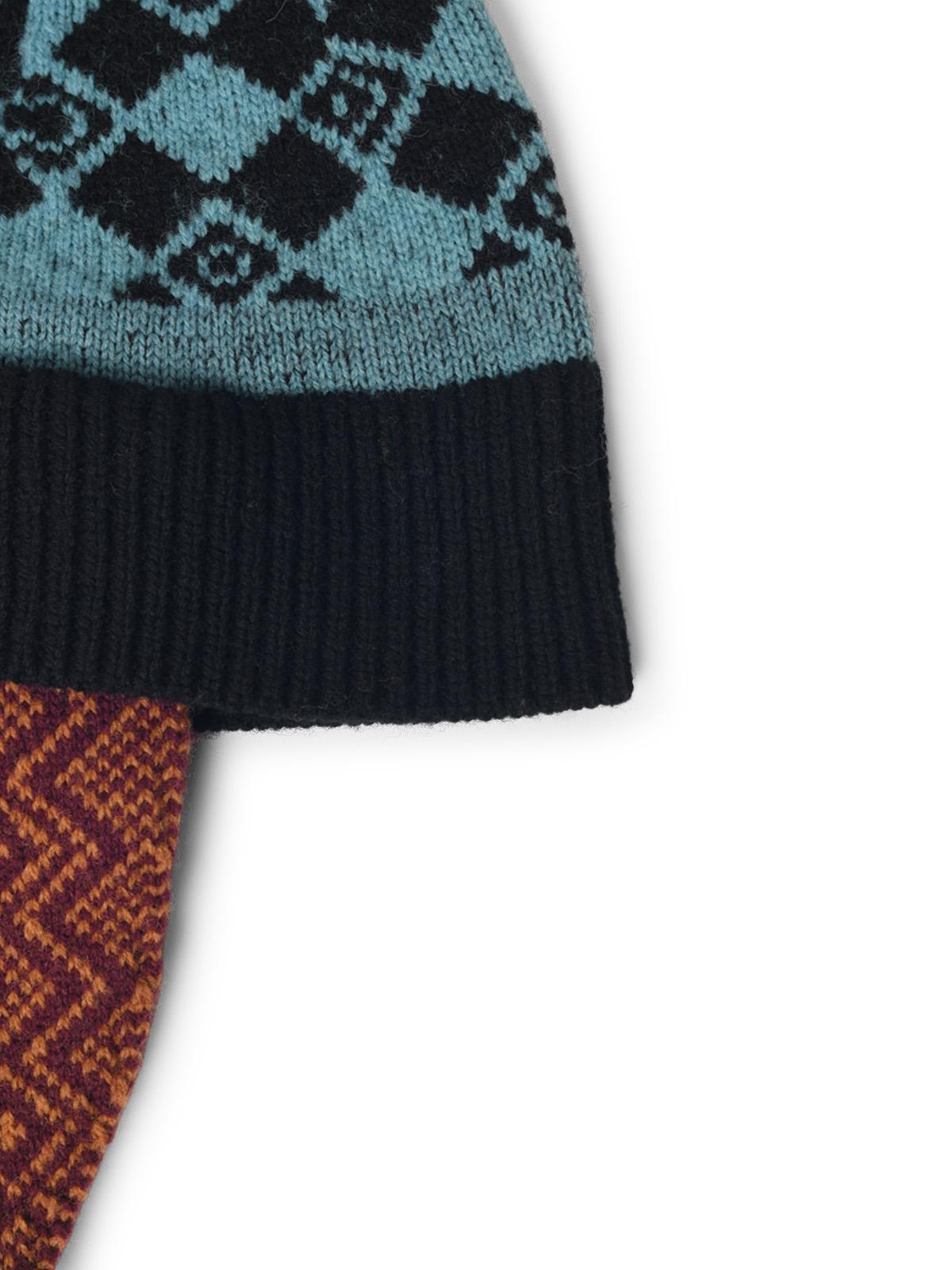 Dries Van Noten Multicolor Wool Beanie Men DRIES VAN NOTEN