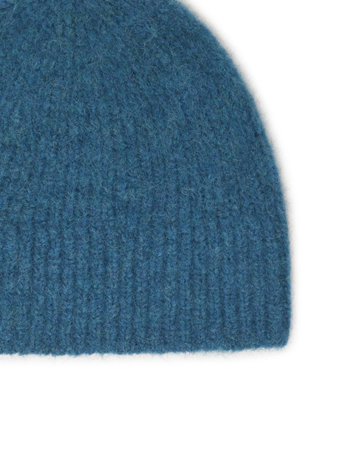 Dries Van Noten 'Moss' Blue Alpaca Blend Beanie Men DRIES VAN NOTEN