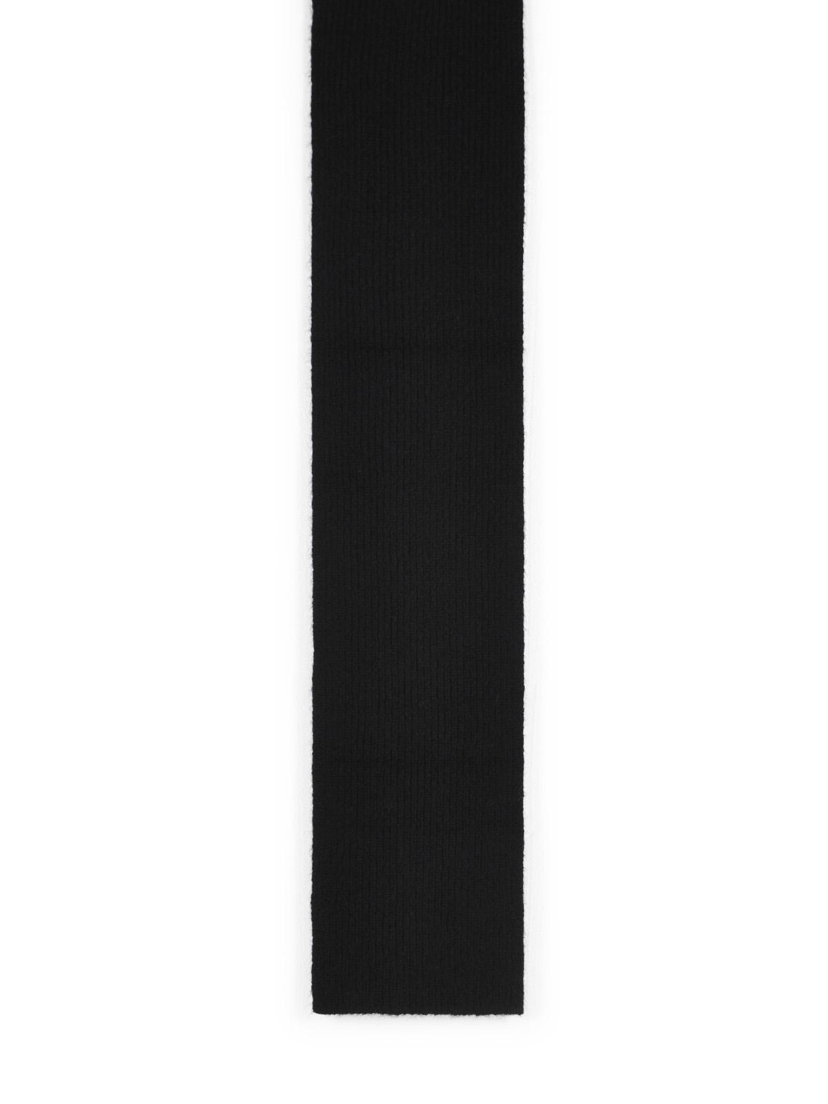 Dries Van Noten 'Moyson' Black Alpaca Blend Scarf Men DRIES VAN NOTEN