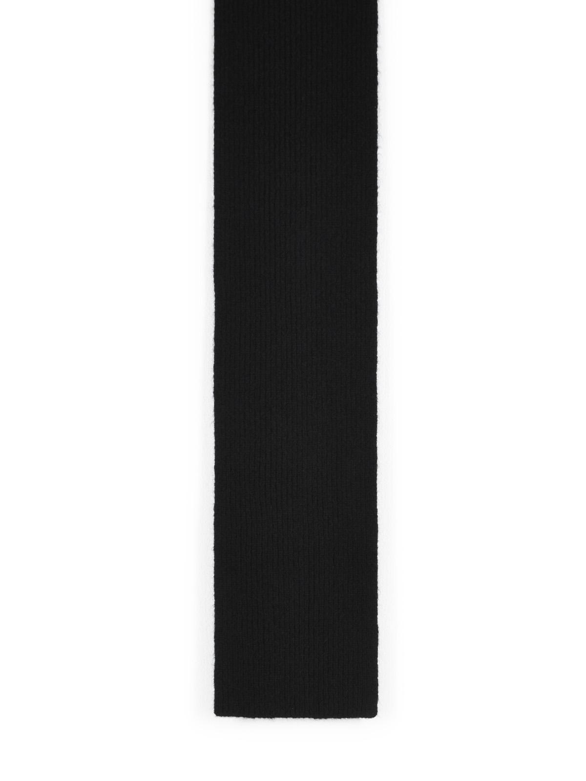 Dries Van Noten 'Moyson' Black Alpaca Blend Scarf Men DRIES VAN NOTEN