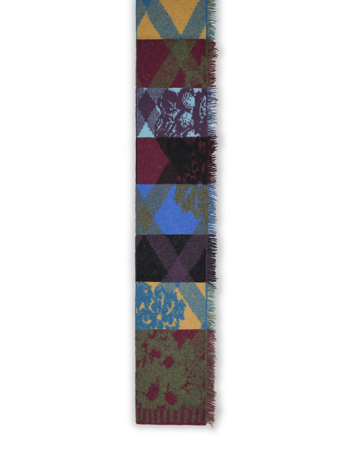Dries Van Noten 'Mati' Multicolor Wool Blend Scarf Men DRIES VAN NOTEN
