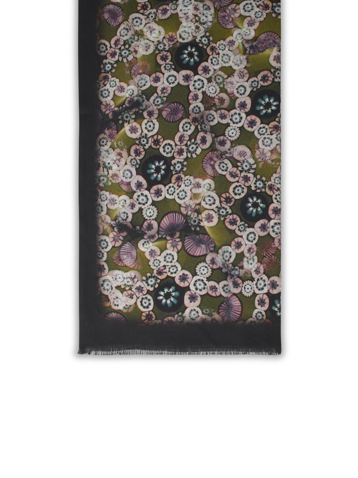 Dries Van Noten 'Fancy' 'Olive' Viscose Tube Scarf Men DRIES VAN NOTEN