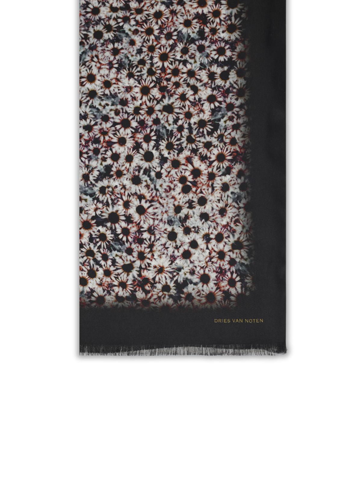 Dries Van Noten 'Fancy' 'Olive' Viscose Tube Scarf Men DRIES VAN NOTEN