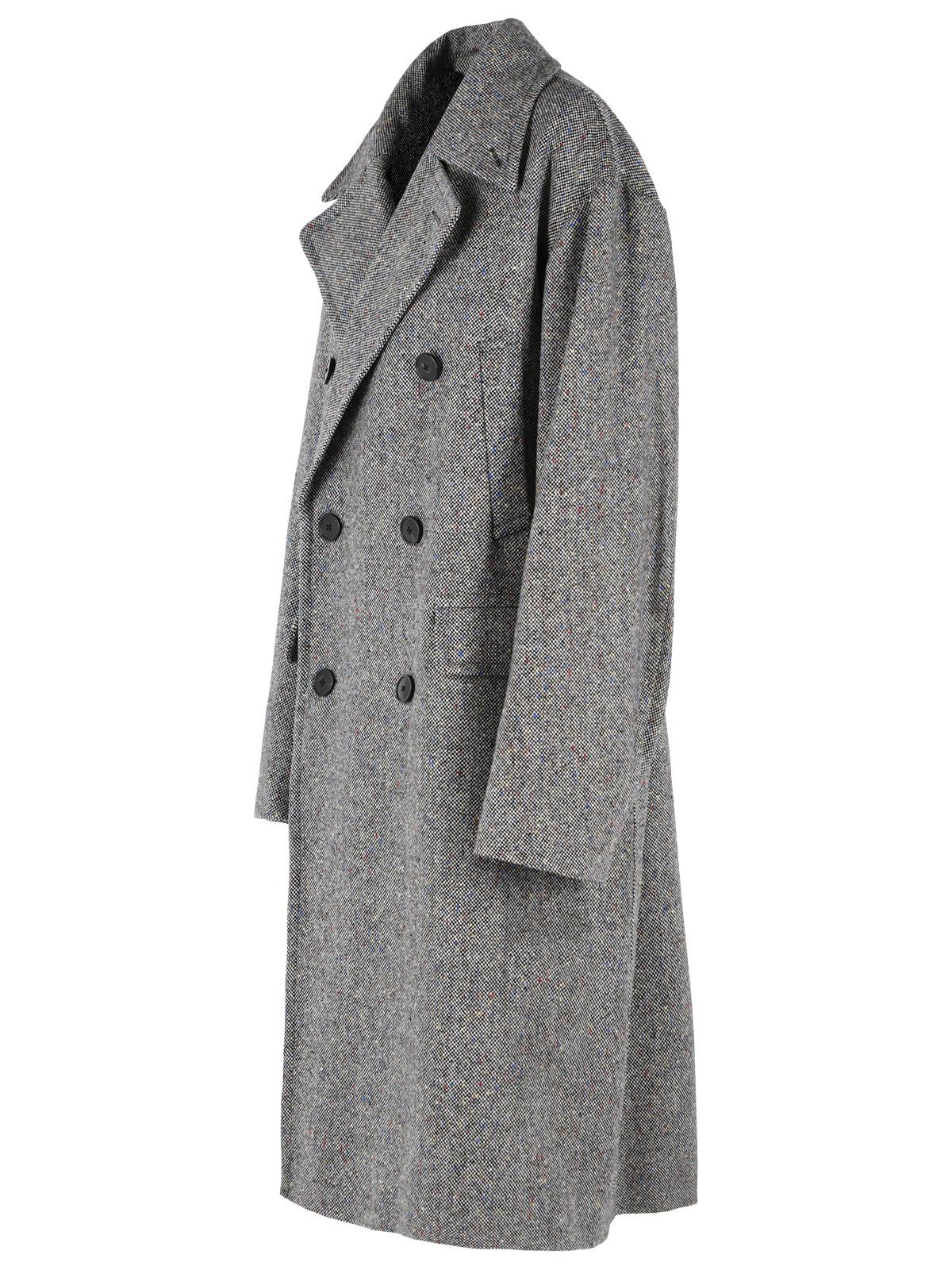 Dries Van Noten 'Rascott' Grey Wool Coat Men DRIES VAN NOTEN
