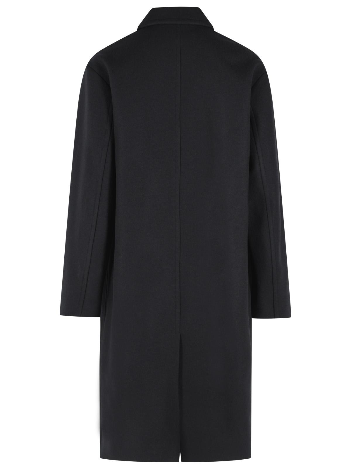 Dries Van Noten 'Randale' Black Wool Blend Coat Men DRIES VAN NOTEN