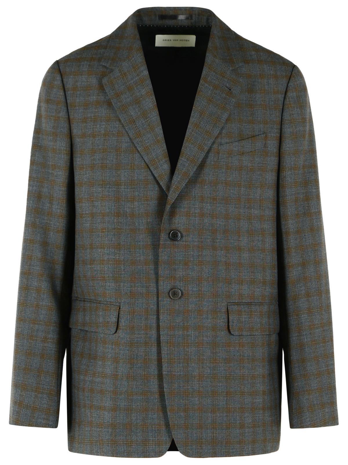 Dries Van Noten Brown Wool Oversize Blazer Men DRIES VAN NOTEN
