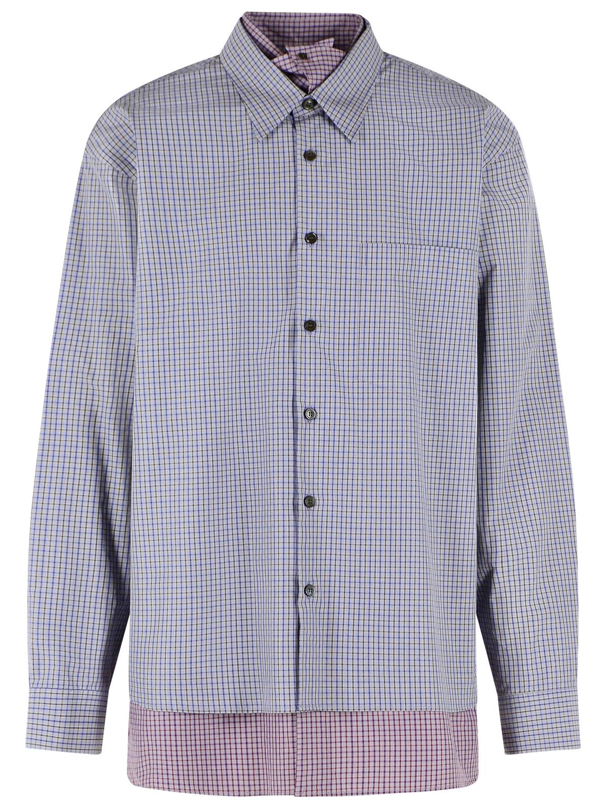 Dries Van Noten Navy Cotton Shirt Men DRIES VAN NOTEN