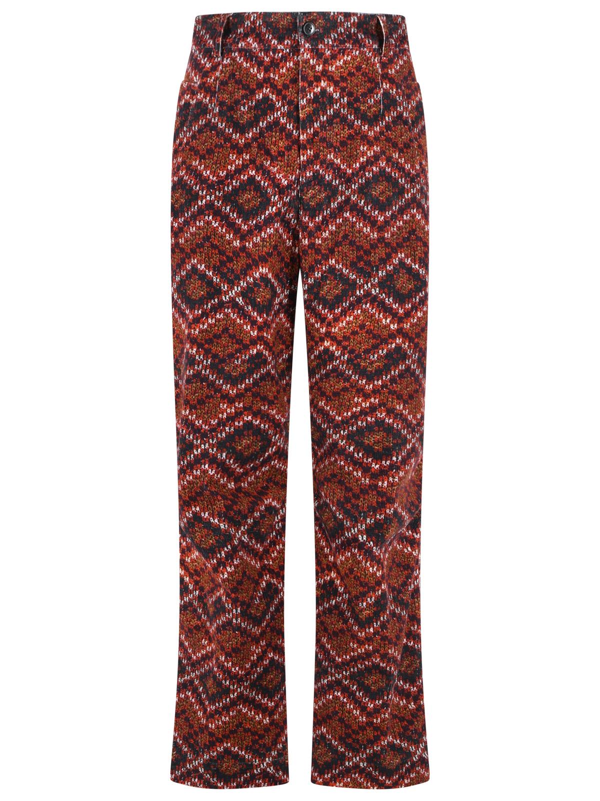 Dries Van Noten 'Pencks' Red Cotton Pants Men DRIES VAN NOTEN