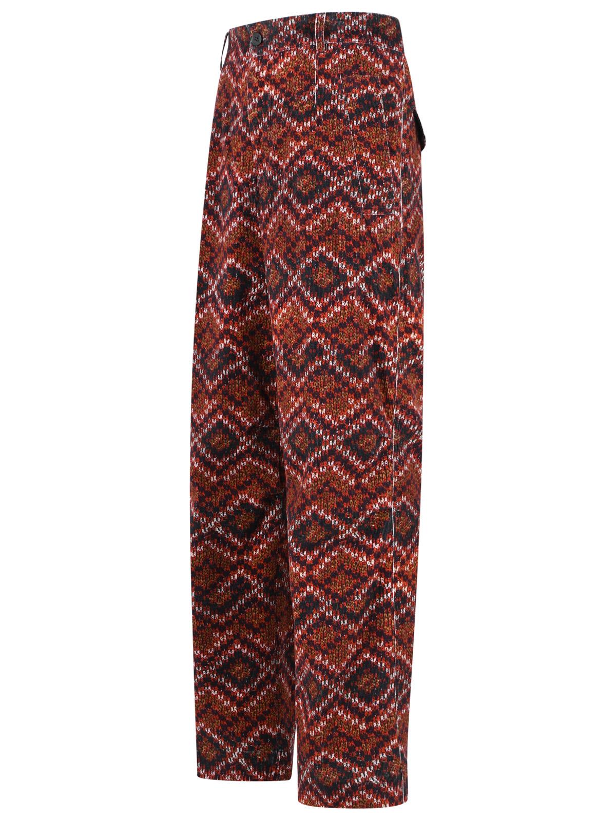 Dries Van Noten 'Pencks' Red Cotton Pants Men DRIES VAN NOTEN