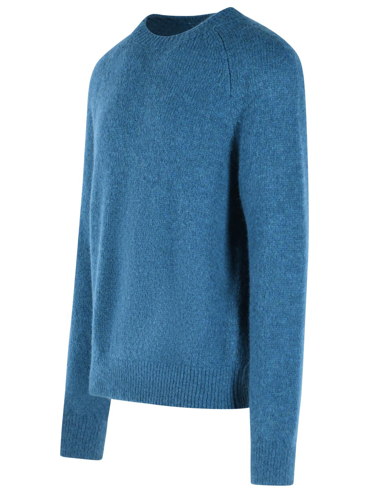 Dries Van Noten 'Melbourne' Blue Alpaca Blend Sweater Men DRIES VAN NOTEN