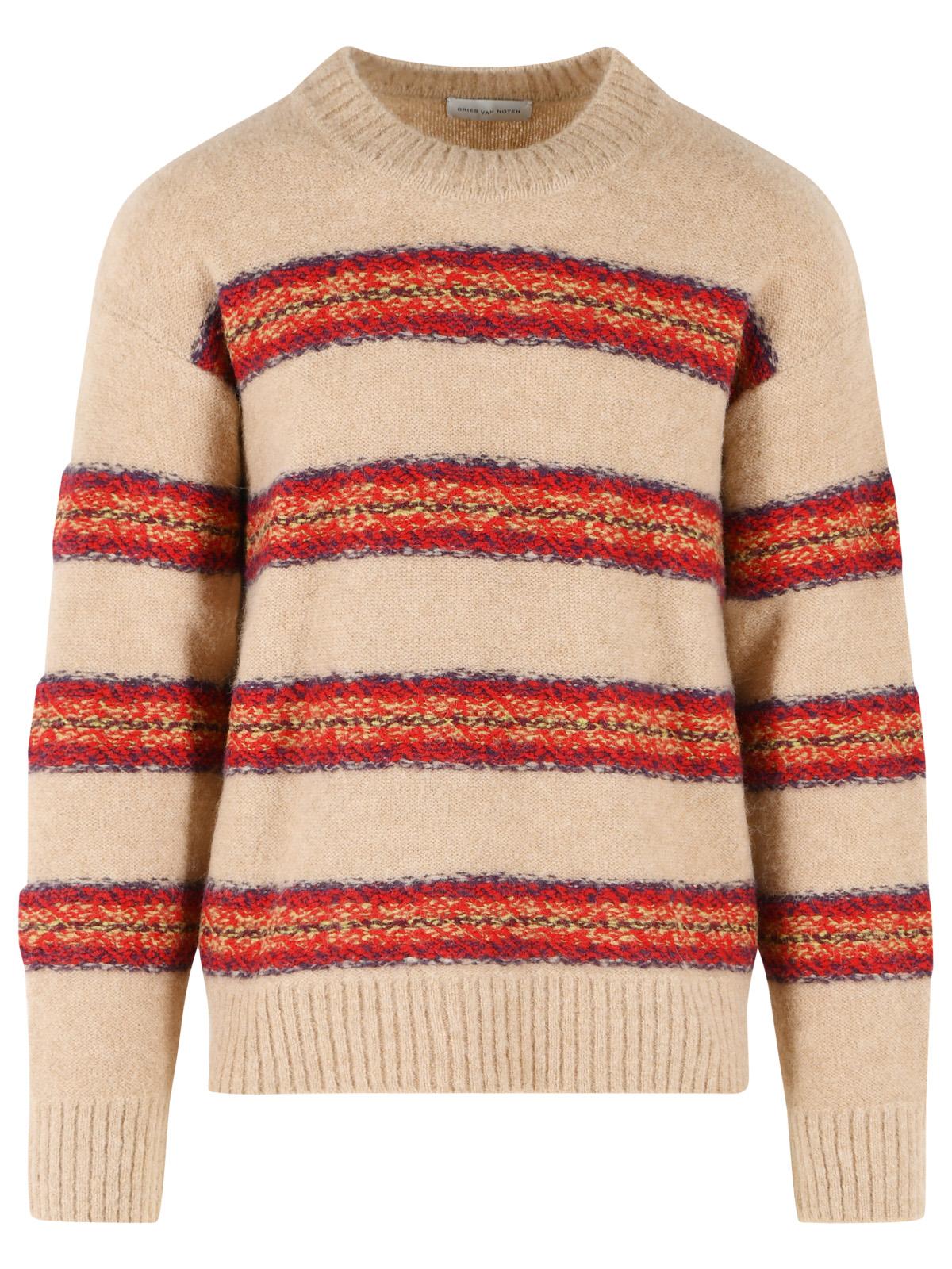 Dries Van Noten 'Master' Beige Alpaca Blend Sweater Men DRIES VAN NOTEN