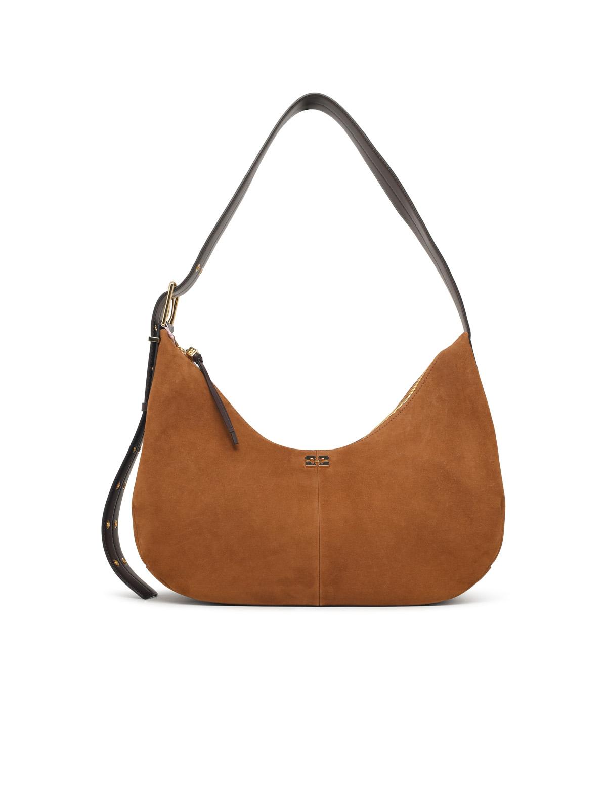 Ganni 'Hobo Belt' Brown Suede Bag Women GANNI