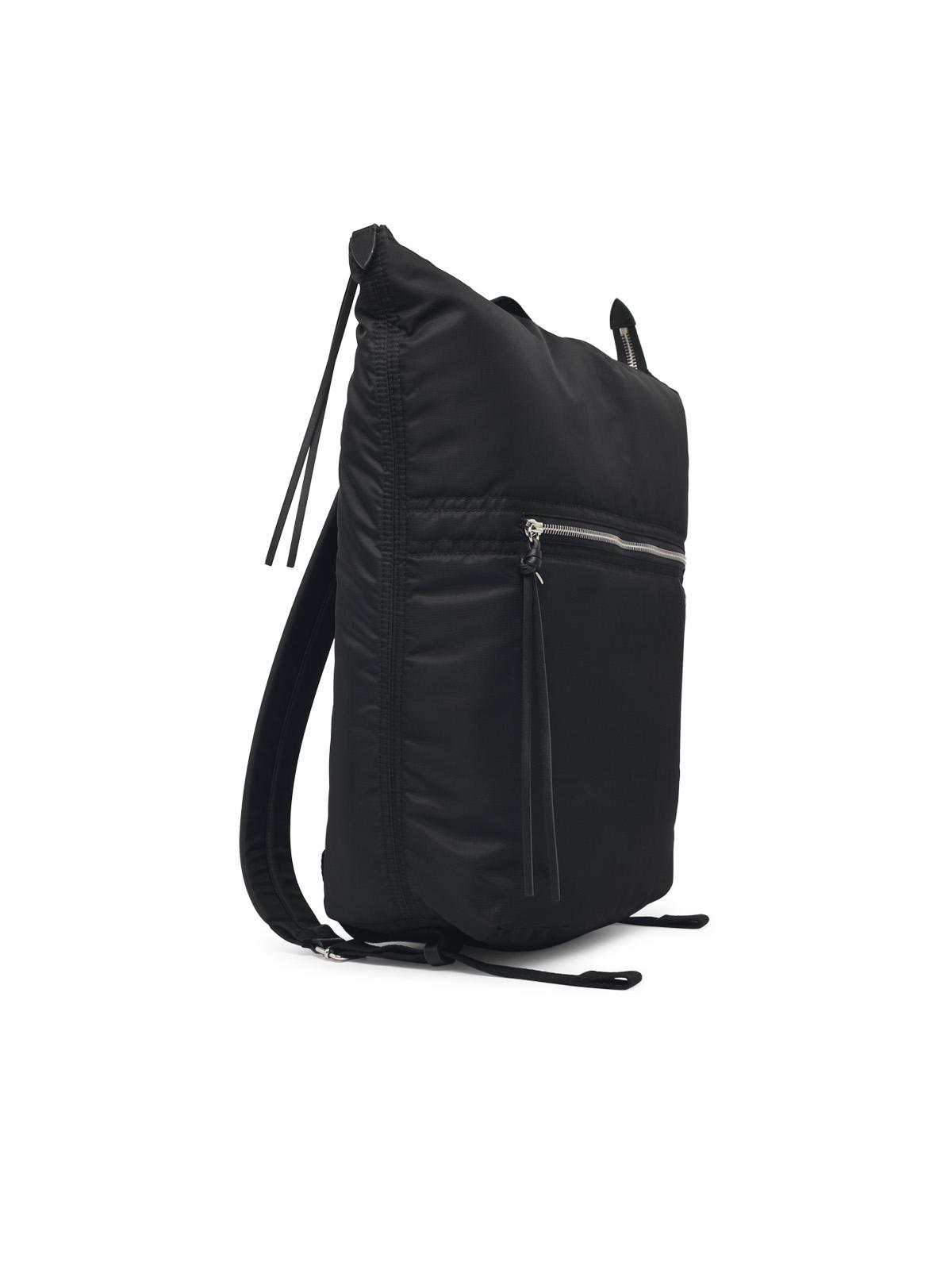 Maison Margiela 'Zip Line' Black Fabric Backpack Men MAISON MARGIELA