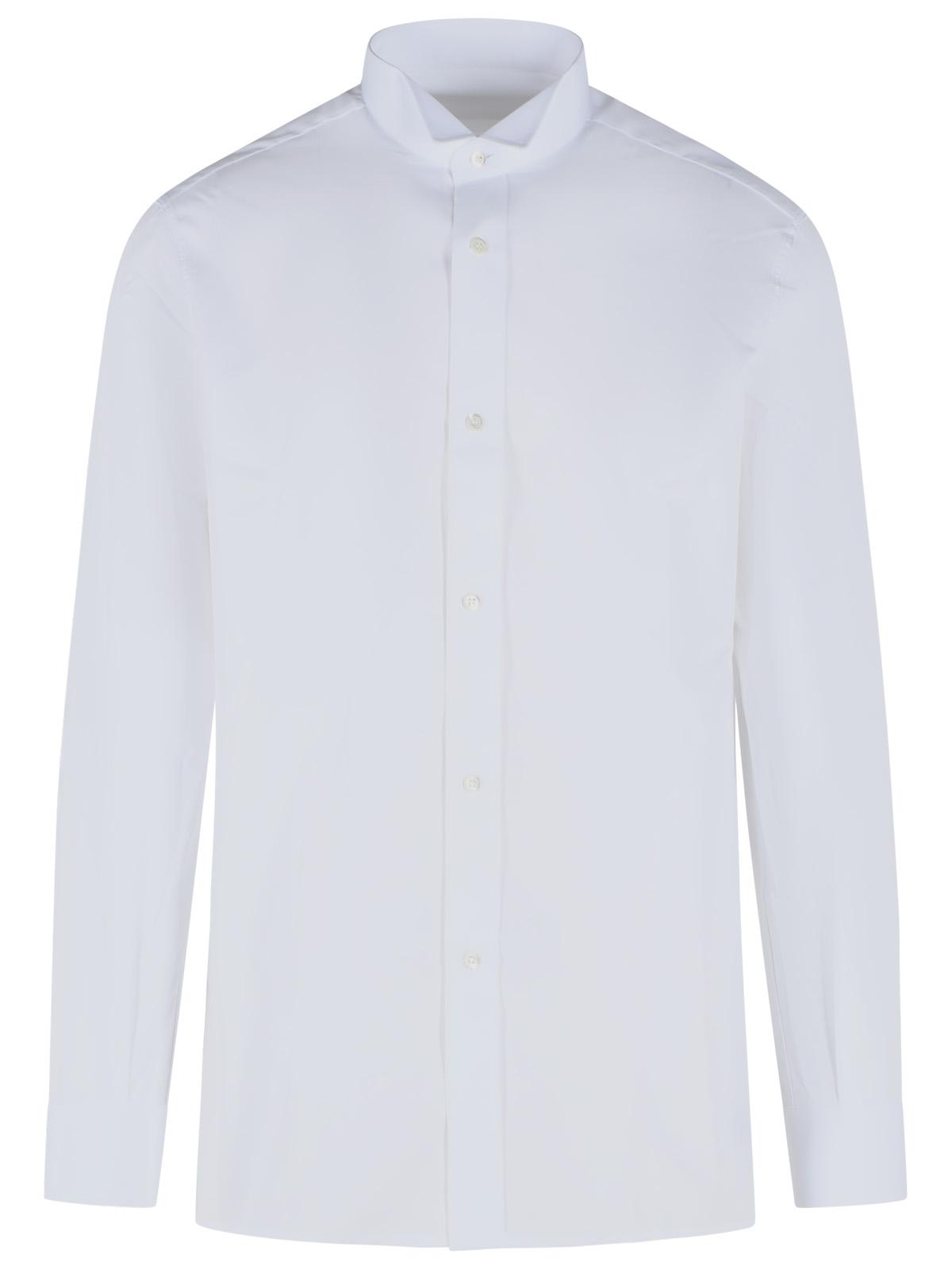 Maison Margiela 'Snapped' White Cotton Shirt Men MAISON MARGIELA