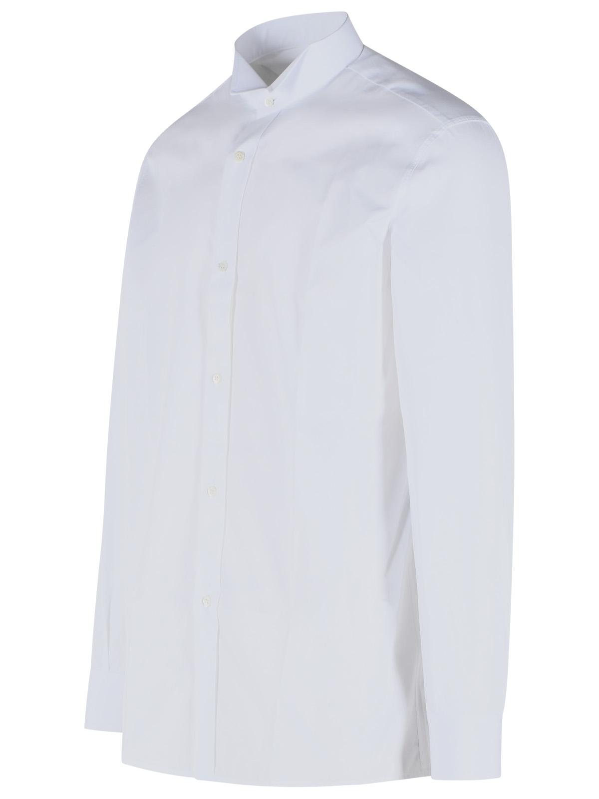 Maison Margiela 'Snapped' White Cotton Shirt Men MAISON MARGIELA
