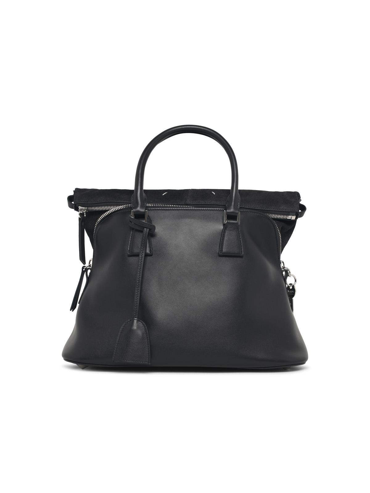 Maison Margiela '5Ac Soft' Medium Bag In Dark Grey Leather Women MAISON MARGIELA