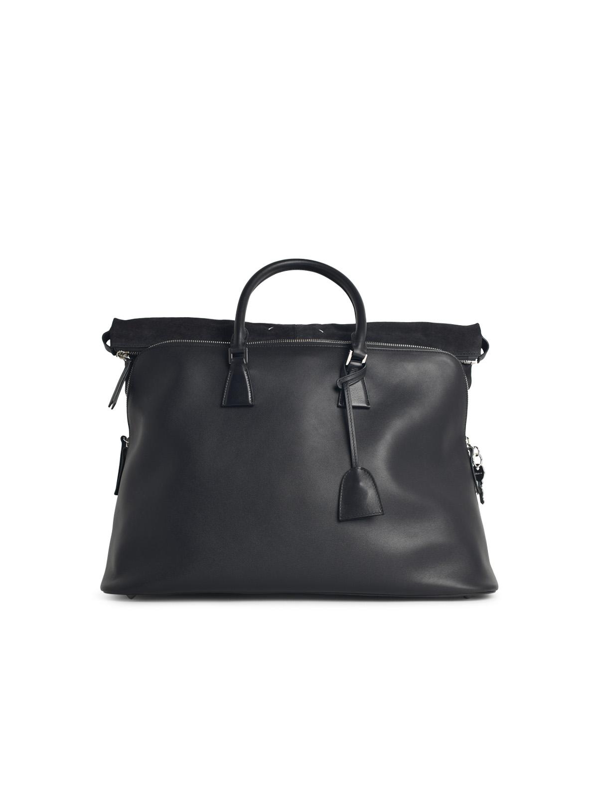 Maison Margiela '5Ac Soft Xl' Black Leather Bag Women MAISON MARGIELA