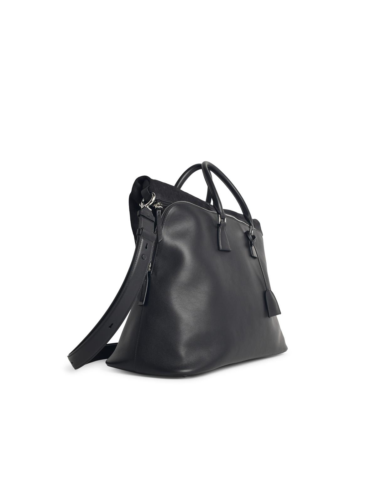 Maison Margiela '5Ac Soft Xl' Black Leather Bag Women MAISON MARGIELA