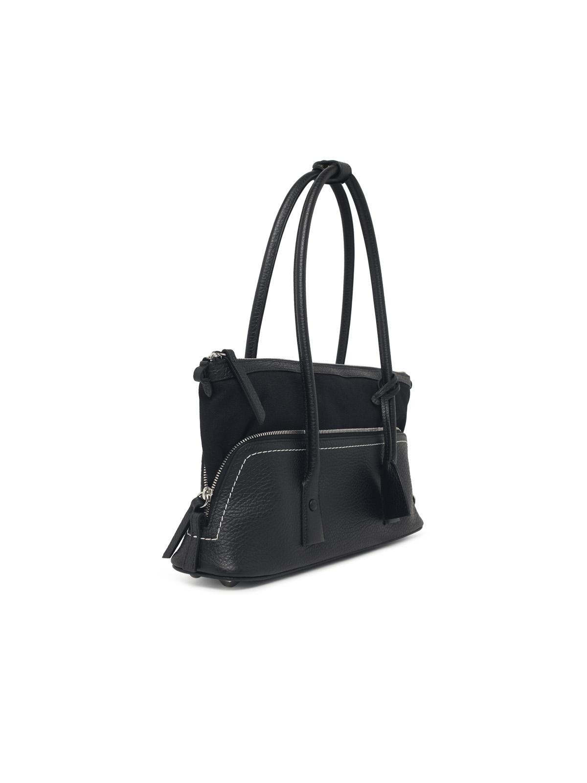 Maison Margiela '5Ac East West' Black Leather Bag Women MAISON MARGIELA