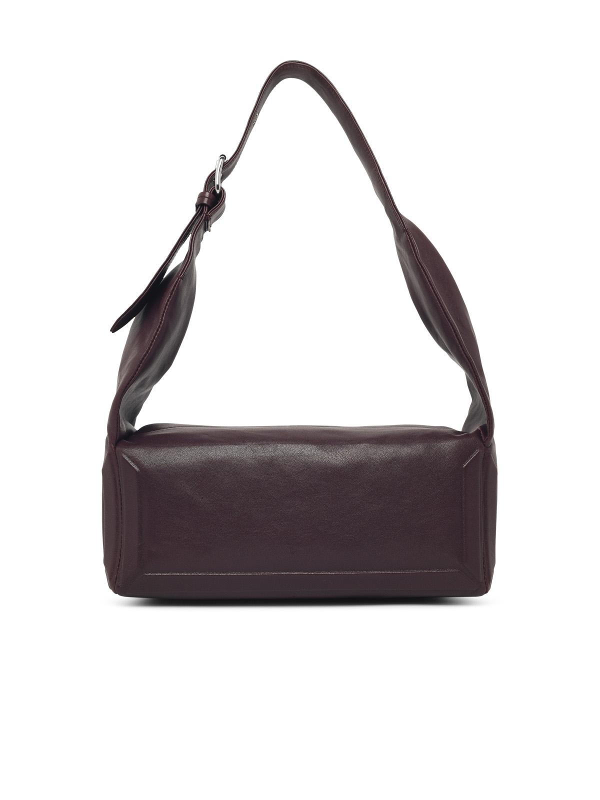 Maison Margiela Medium 'Box Eas West' Burgundy Leather Bag Women MAISON MARGIELA