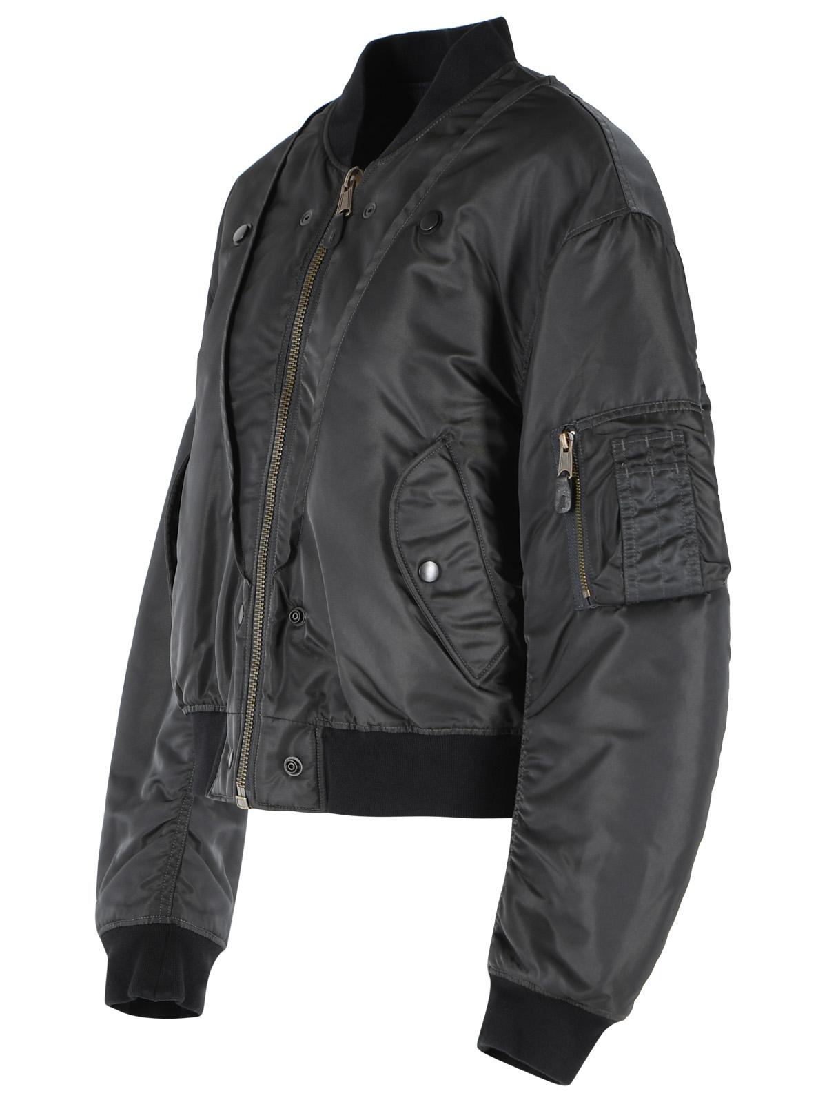 Maison Margiela Dark Grey Polyamide Reversible Bomber Jacket Women MAISON MARGIELA