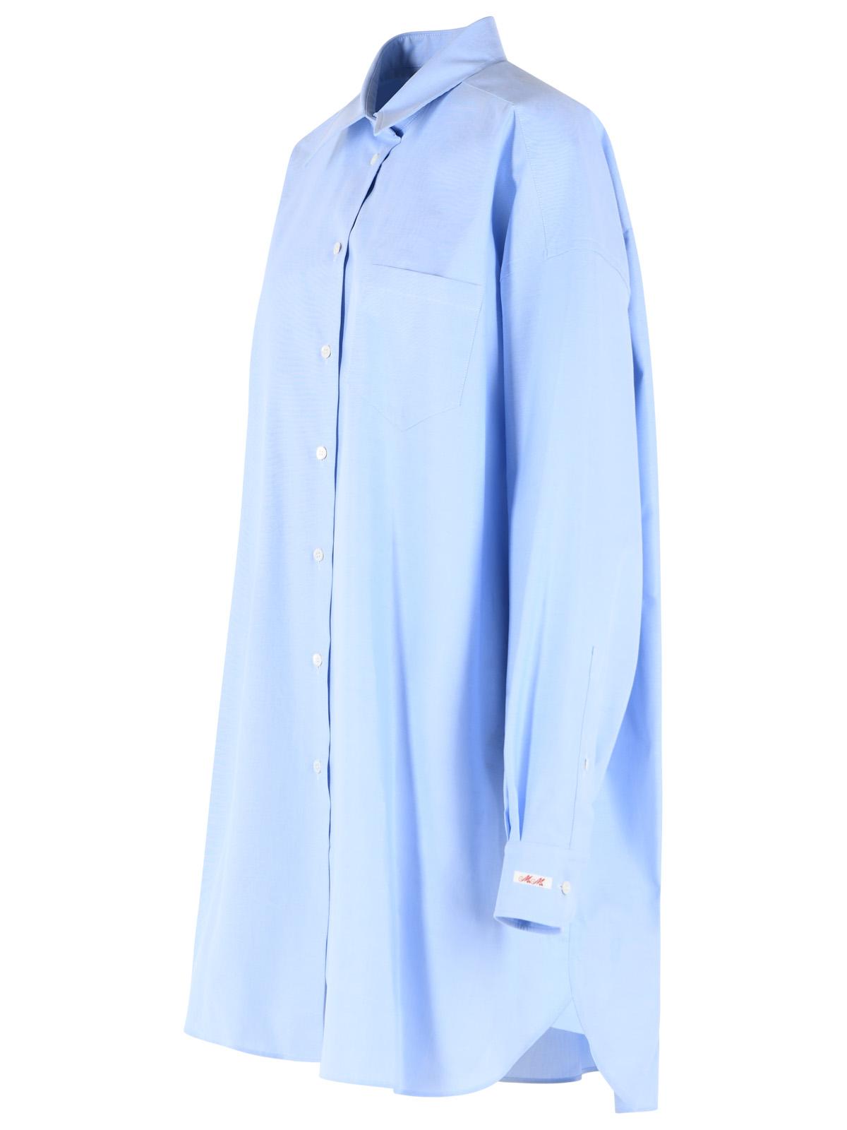 Maison Margiela Light Blue Cotton Shirt Women MAISON MARGIELA