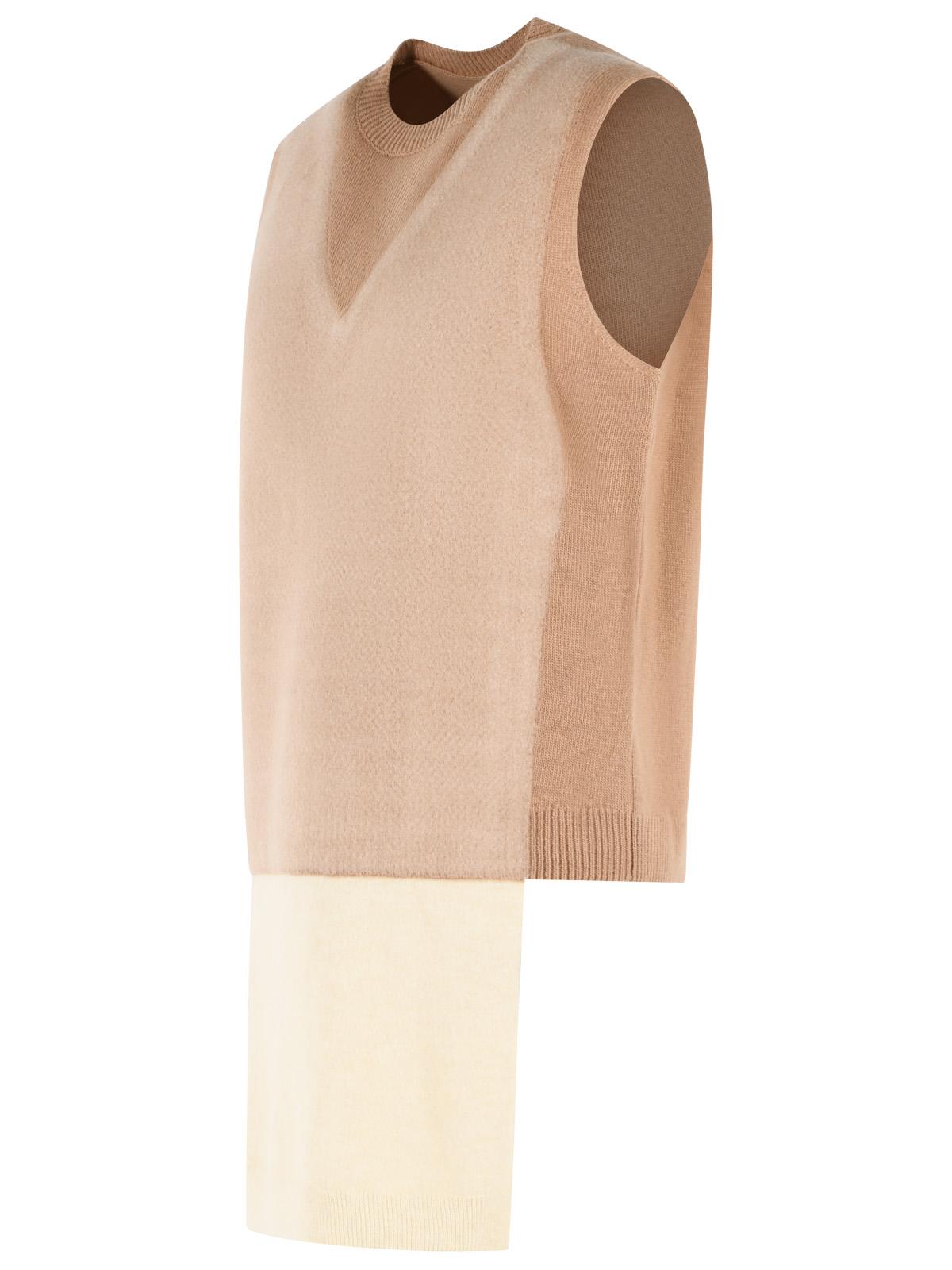 Maison Margiela Beige Virgin Wool Vest Women MAISON MARGIELA