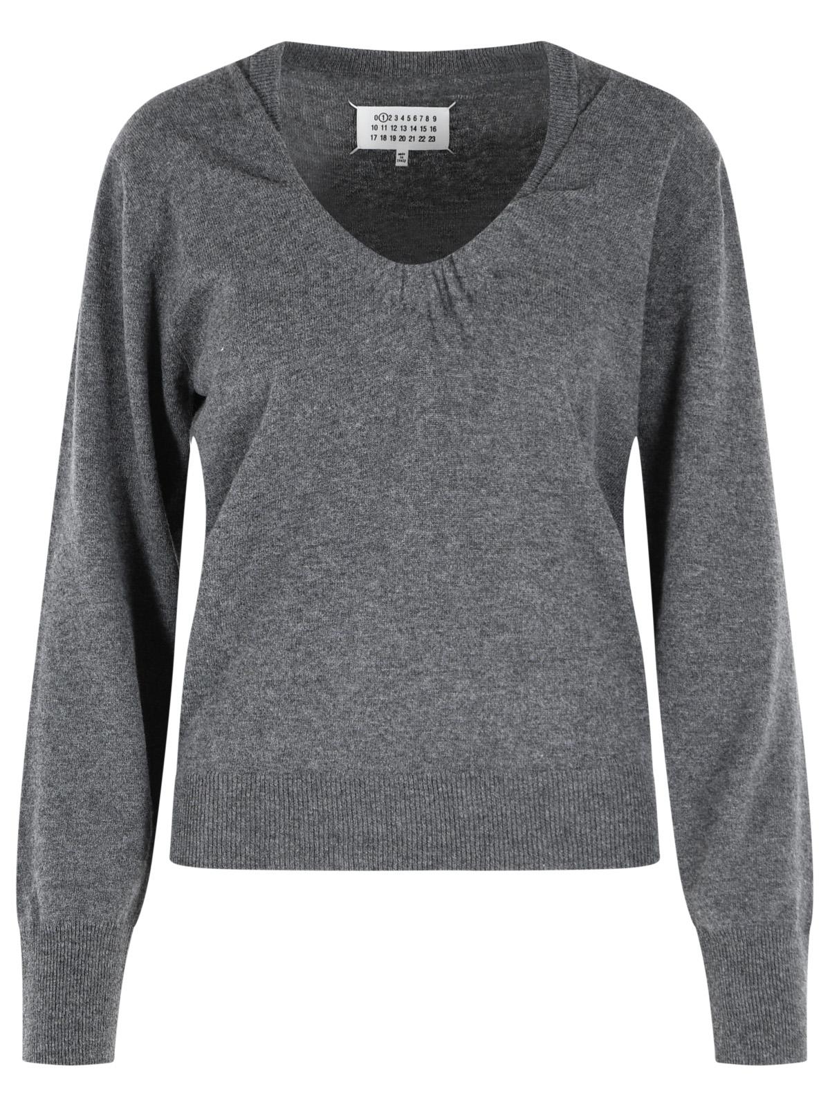Maison Margiela 'Twist' Grey Virgin Wool Sweater Women MAISON MARGIELA