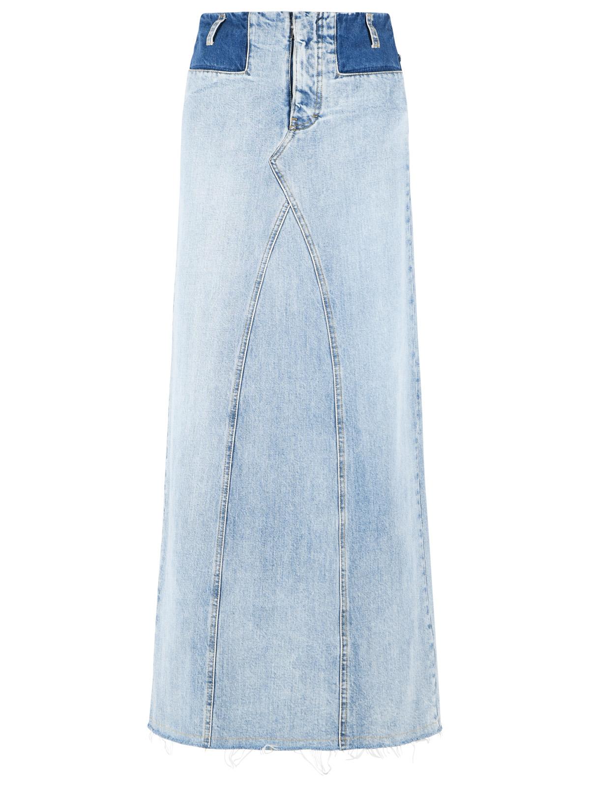 Maison Margiela Light Blue Denim Maxi Skirt Women MAISON MARGIELA