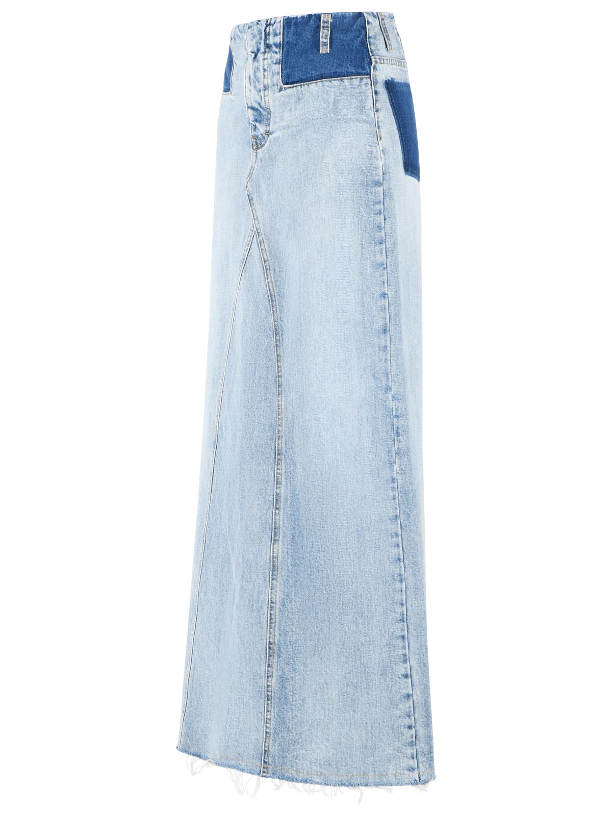 Maison Margiela Light Blue Denim Maxi Skirt Women MAISON MARGIELA