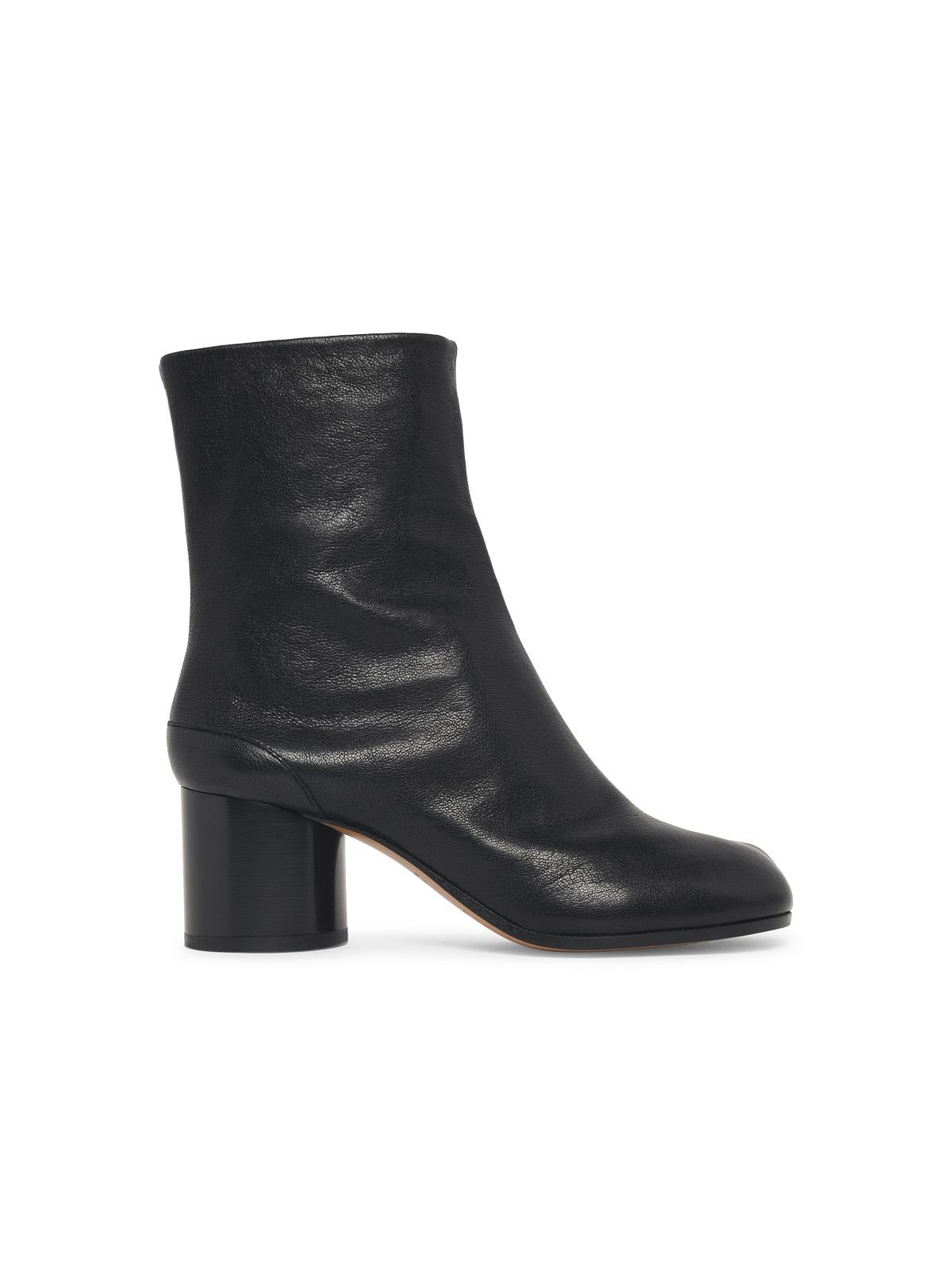 Maison Margiela 'Tabi' Black Leather Ankle Boots Women MAISON MARGIELA
