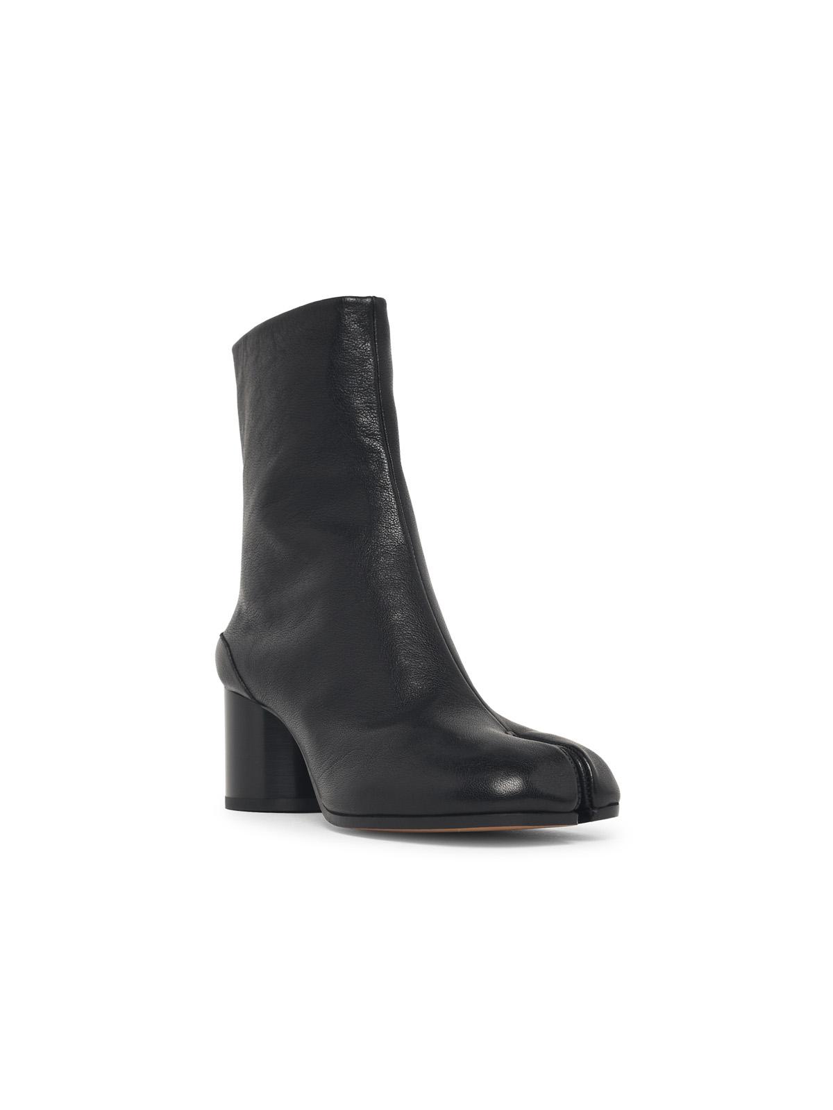 Maison Margiela 'Tabi' Black Leather Ankle Boots Women MAISON MARGIELA